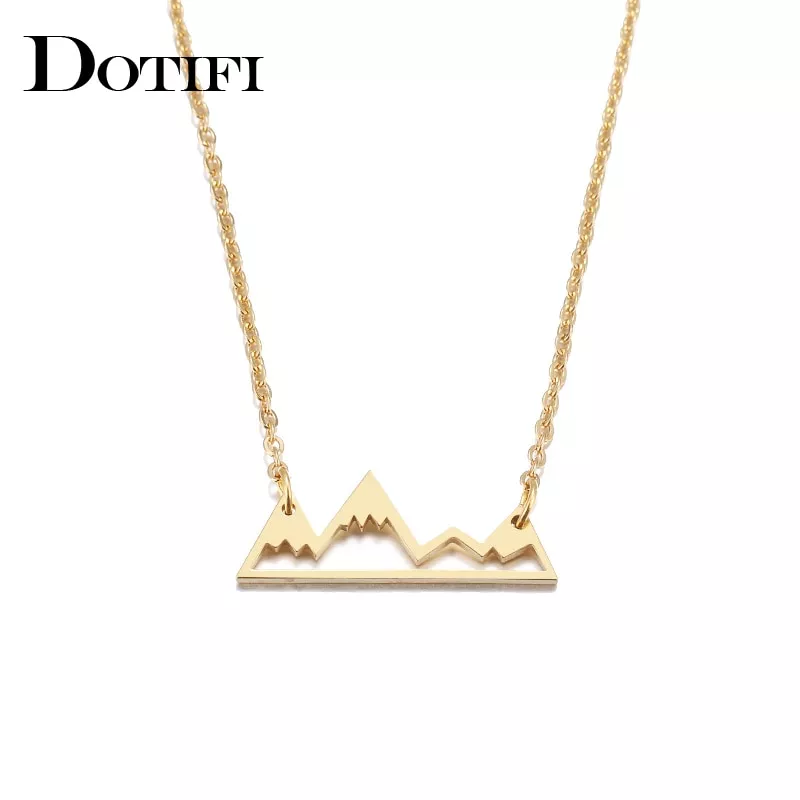 dotifi-stainless-steel-necklace-minimalist-mountain-top-pendant-snowy