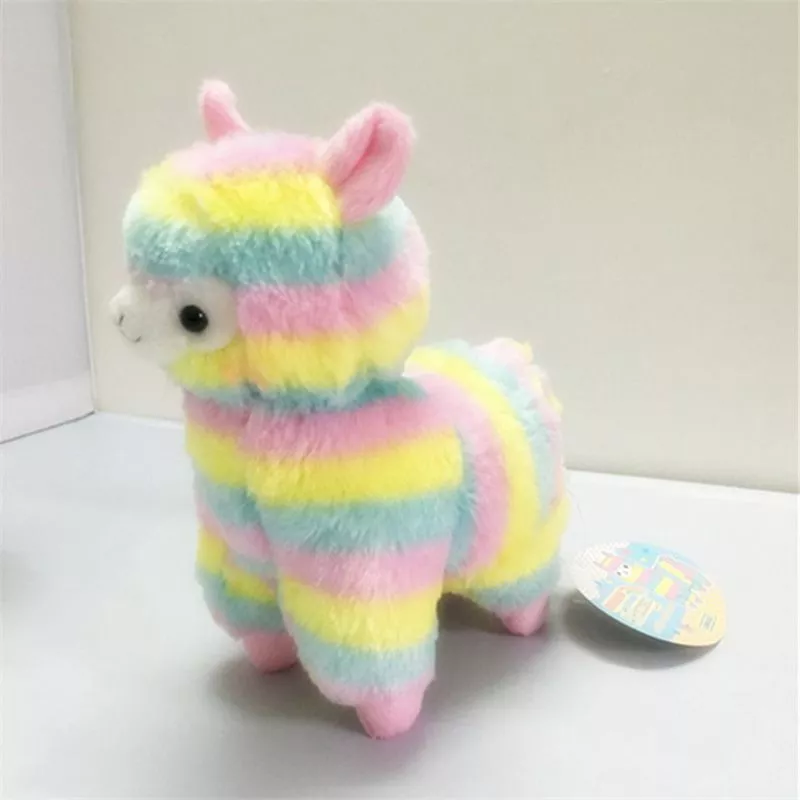 Pelúcia Lhama Colorida Rainbow 18cm