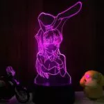 luminaria-ilusao-3d-led-nightlights-pascal-doesnt-dream-of-bunny-girls-senpai-mai