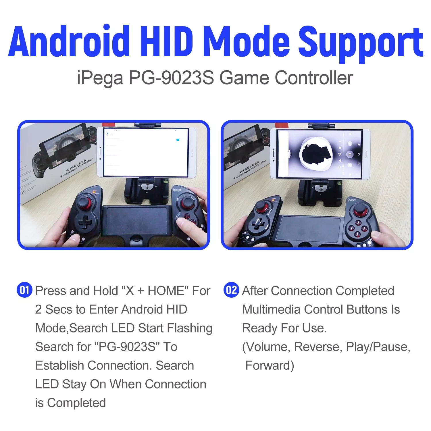 ipega-pg-9023s-extensivel-gamepad-controlador-de-jogo-sem-fio-para