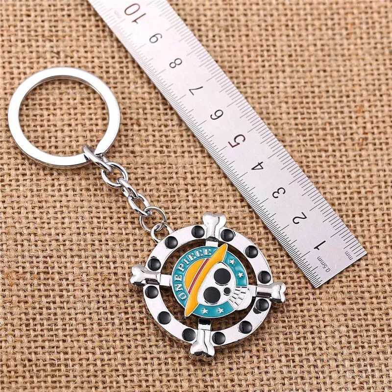 Julie Rotatable One Piece Skeleton Skull Pattern Silver Zinc Alloy Keychain Key Ring Cosplay Jewelry 32698360702 1 lazied populares desktop2