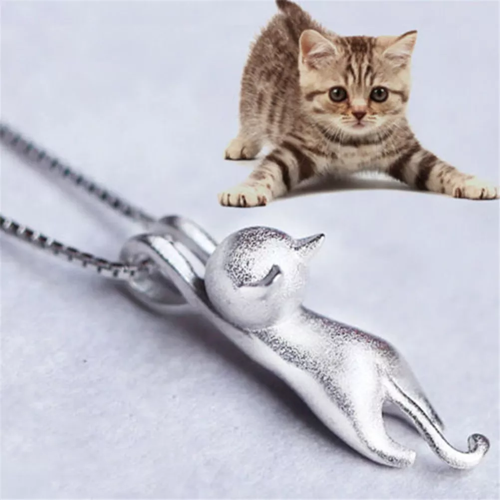 moda-bonito-doce-kitty-pingente-animal-colares-sem-corrente-banhado-a-prata
