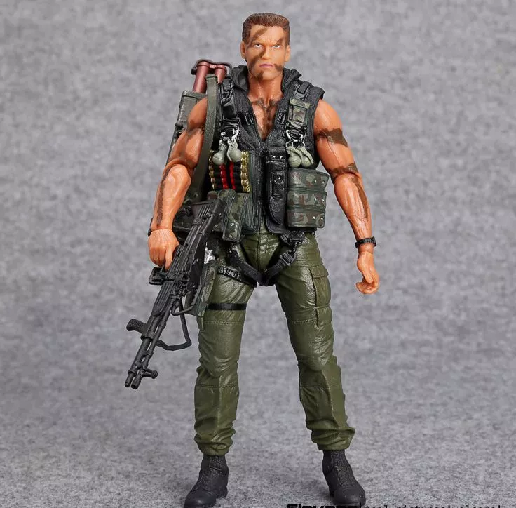 NECA-Commando-30th-John-Matrix-Arnold-Schwarzenegger-PVC-Action-Figure-Collectible-Model-Toy-7-18cm