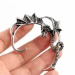 brinco-dragao-ear-cuff-brincos-da-orelha-clipe-de-manguito-ouvido-dragao-antigo-stud