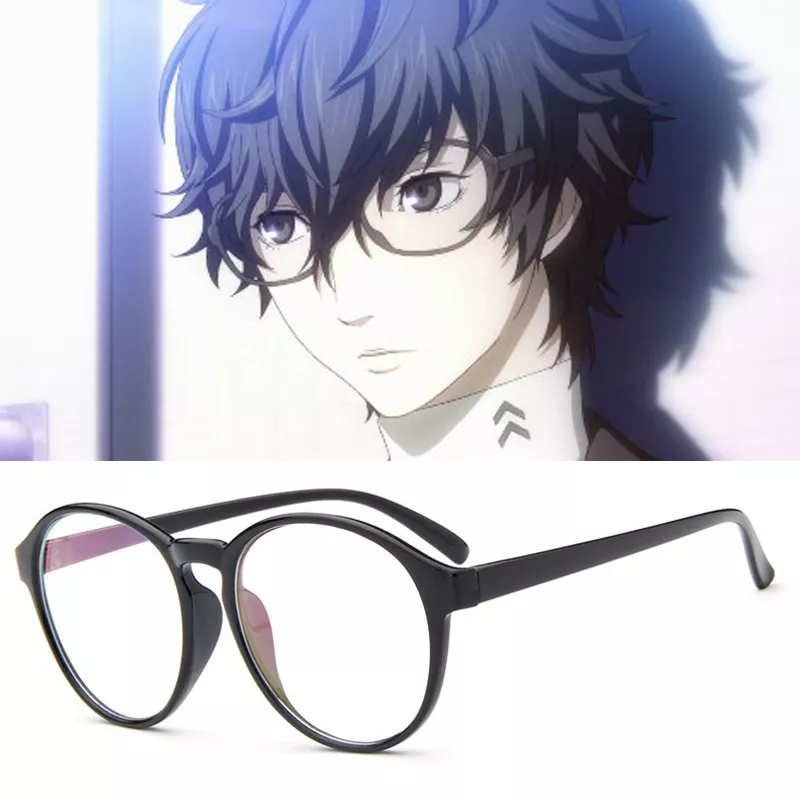 Oculos anime persona 5 ren amamiya cosplay oculos aderecos akira kurusu Mulheres Homens óculos de Sol Da Moda Rebite Steampunk Óculos Óculos de Proteção Óculos de Espelho À Prova de Vento Lentes Góticas Do Vintage Cosplay EDM