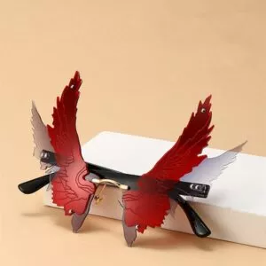 Oculos asas oversized personalidade asa oculos de sol feminino vintage sem aro claro Luz noturna led com animal de desenho animado, lâmpada para quarto das crianças, presente de natal, além de deco, lâmpada de coelho, usb luz noturna