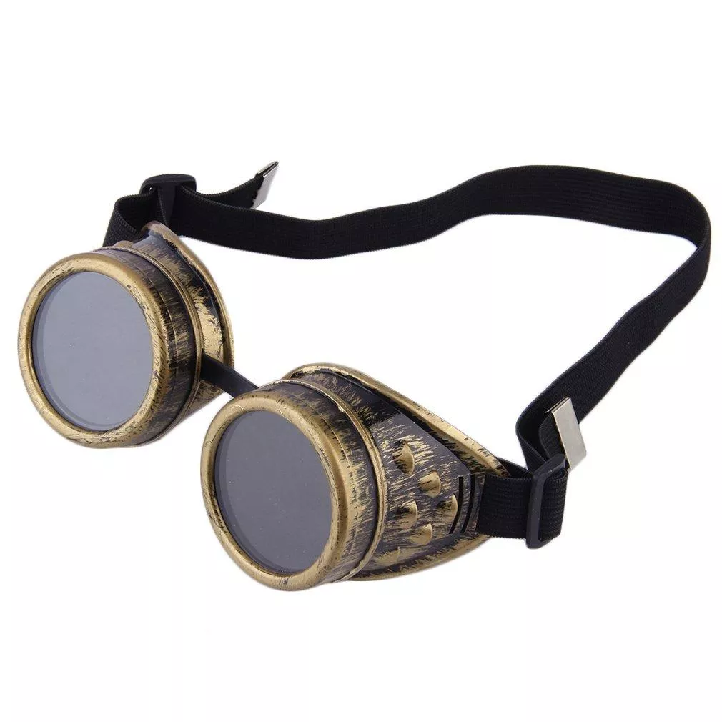 Óculos de proteção vintage retro soldagem punk gothic óculos de sol dos desenhos animados moda retro steampunk óculos