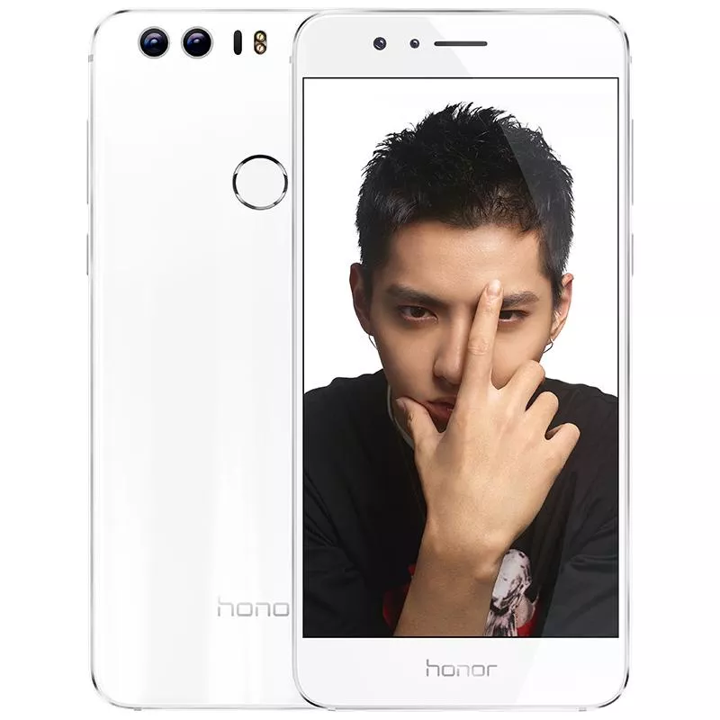 Original Huawei Honor 8 RAM 4GB ROM 32GB 4G LTE Kirin 950 Octa Core 5 2 2 1 Suporte Anel Dedo Para Celular Button Smile