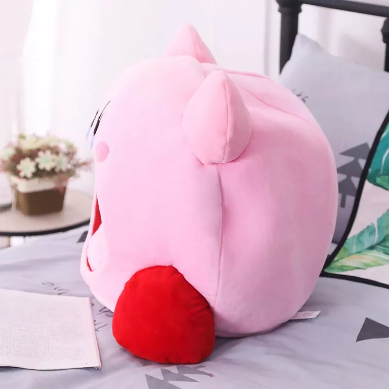 Super Kawaii Anime Cosplay Jogo Kirby Caixa Do Dedo Do Pé de Pelúcia Macia Do Sono Siesta Travesseir 1 lazied populares desktop2