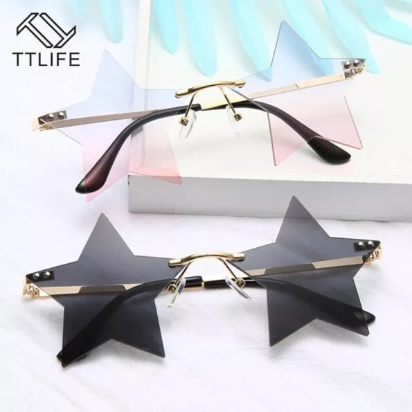 TTLIFE-Mode-Sternfrmige-Sonnenbrille-Frauen-Persnlichkeit-Randlose-Sonnenbrille-Legierung-Rahmen-Bri-4000624480658-1