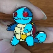 Broche Pokemon Squirtle bonito anime animal de estimação crachá bordado tartaruga esmalte pinos squirtle zenigame broche