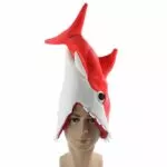 tubarao-animal-cosplay-traje-3d-chapeu-criativo-individualidade-fantasia-bone-comer