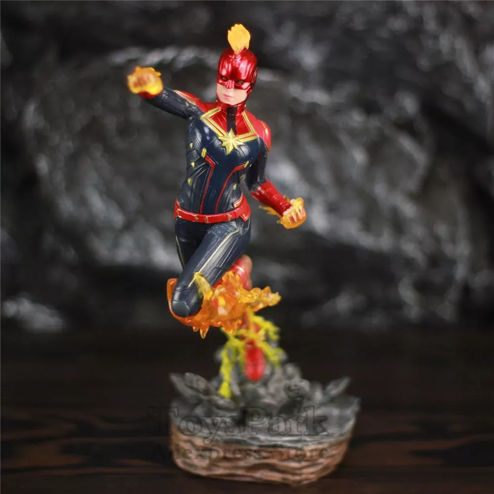 Vingadores-Capitao-Marvel-Carol-Danvers-22-centimetros-Figura-1_10-Estatua-KO_s-Estudios-de-Ferro-Br-2