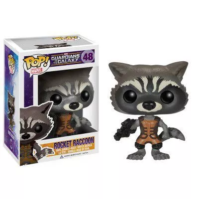 action figure 1 peca funko pop disney marvel guardioes da galaxia rocket raccoon 48 Action Figure 1 Peça FUNKO POP Disney Marvel Guardiões da Galáxia Rocket Raccoon 48 Bobble Head Q Edition 10cm