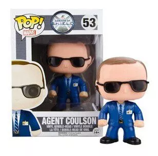 action figure 1 peca funko pop disney marvel vingadores avengers agent coulson 53 Action Figure 1 Peça FUNKO POP Disney Princesas Bela e a Fera 21 Bobble Head Q Edition 10cm