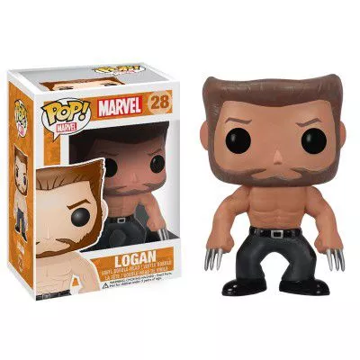 action figure 1 peca funko pop disney marvel wolverine logan bobble head q edition Colar X-men logan exército militar metal pingente de corrente colar de declaração de jóias longas melhor presente duplo pólo peça tipo punk