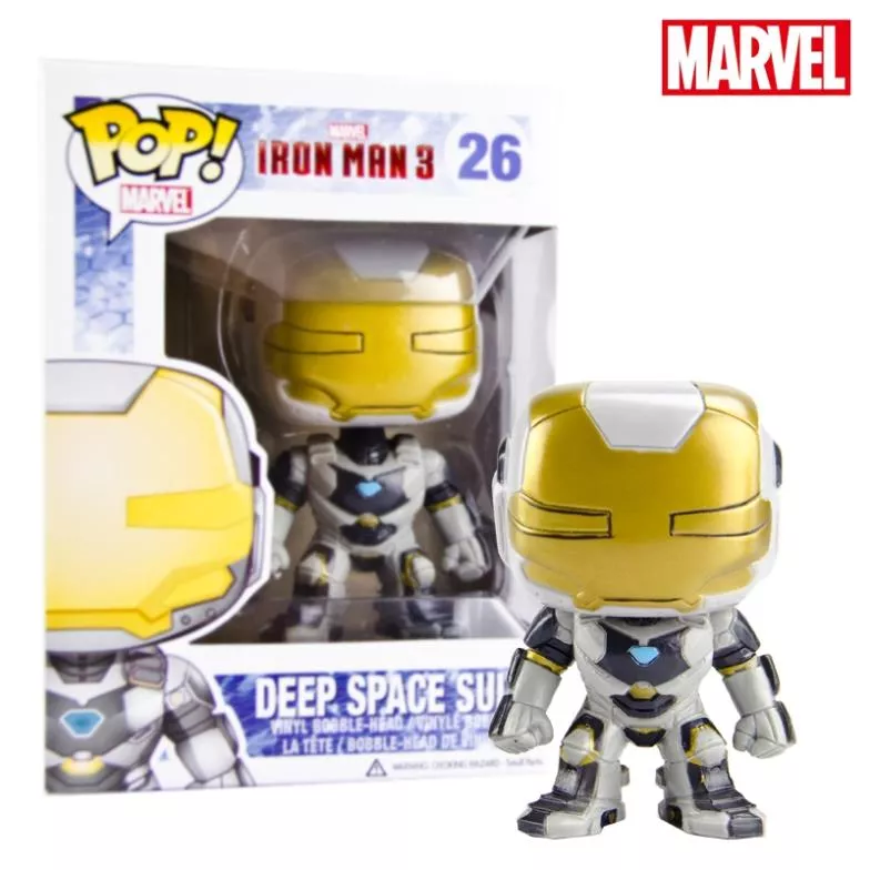 action figure 1 peca funko pop marvel homem de ferro iron man deep space suit 26 Camiseta Marvel Cosplay Uniforme Iron Man Homem de Ferro #1490