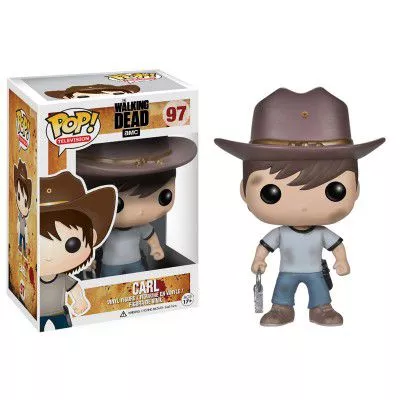 action figure 1 peca funko pop walking dead carl 97 bobble head q edition 10cm Action Figure 1 Peça FUNKO POP Minions Rei Bob 168 Bobble Head Q Edition 10cm