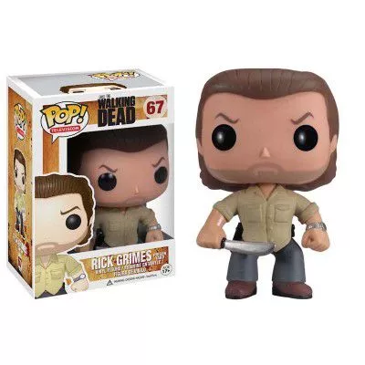 action figure 1 peca funko pop walking dead rick grimes 67 bobble head q edition 10cm Action Figure 1 Peça FUNKO POP Disney Tinker Bell Sininho 10 Bobble Head Q Edition 10cm