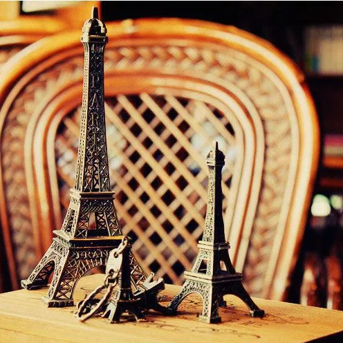 Action Figure Torre Eiffel Tower Paris França Bronze Vintage 38cm