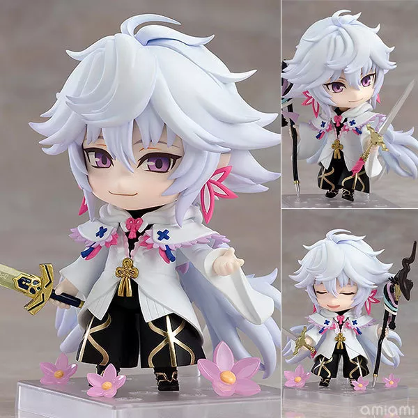 action figure 10cm fate gsc ou merlin fate grand encomenda figura de Máscara Halloween carnaval o mandaloriano cosplay capacete fantasia super-herói máscara facial de prata látex batalha traje adereços cabeça vestir