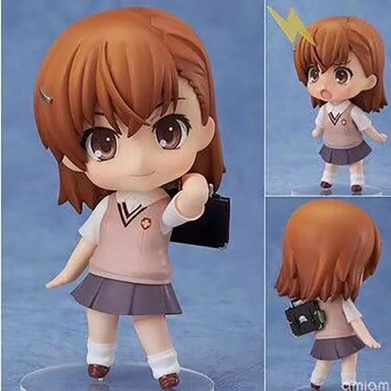 action figure 10cm toaru kagaku nenhum 345 railgun mikoto misaka a certain Action Figure 10cm toaru kagaku nenhum 345 railgun mikoto misaka a certain scientific pvc figura de ação collectible modelo brinquedos presente