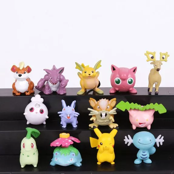Action Figure 13 Peças Anime Pokemon 3-5cm