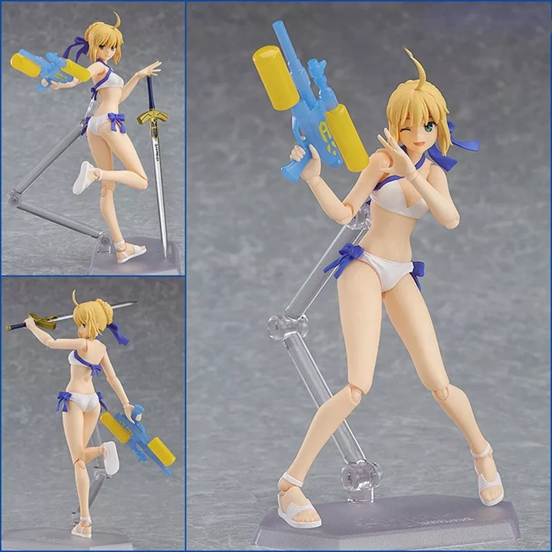 action figure 13cm fate stay night anime figura sabre maio sexy action Action Figure 18cm anime fate/grand order katsushika hokusai macarrão rolha figura de ação pvc collectible modelo brinquedos boneca