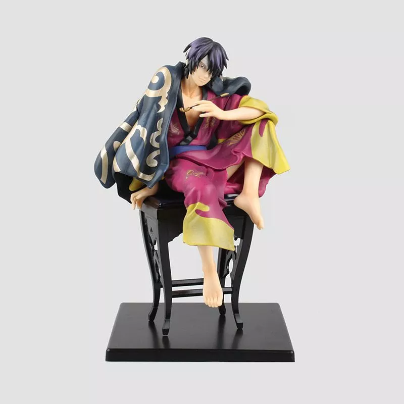 action figure 16cm anime gintama takasugi shinsuke action figure toys christmas gift Mochila unisex treliça mochila nova tendência xadrez adolescente saco de escola casais pacote de volta saco de viagem