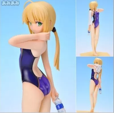 action figure 16cm fate stay night saber artoria pendragon lirio agua Action Figure 18cm anime fate/grand order katsushika hokusai macarrão rolha figura de ação pvc collectible modelo brinquedos boneca