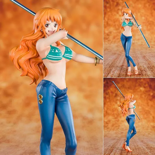 action figure 17cm one piece nami sexy gril figura anime pvc action figure nova lazied populares mobile