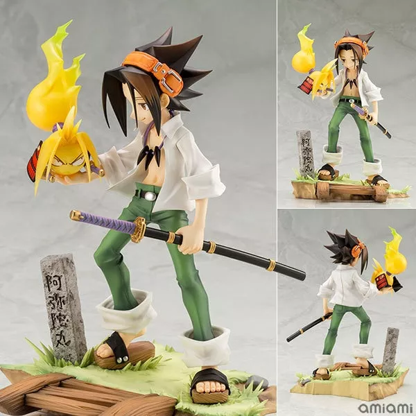 action figure 18cm you asakura shaman king action figure toys doll christmas gift with Colar Jogo detroit become human pingentes colares feminino triângulo azul esmalte charme colar moda jóias triângulo acessórios