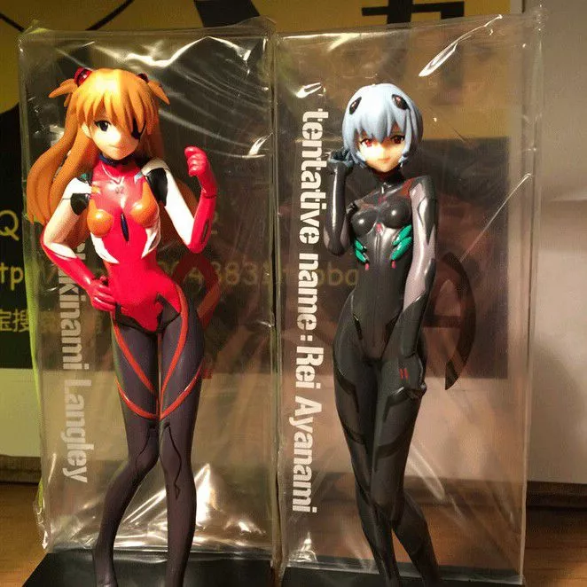 action figure 2 pecas eva neon genesis evangelion ayanami rei soryu asuka langley Action Figure Evangelion Asuka 1/8 figura modelo de resina gk