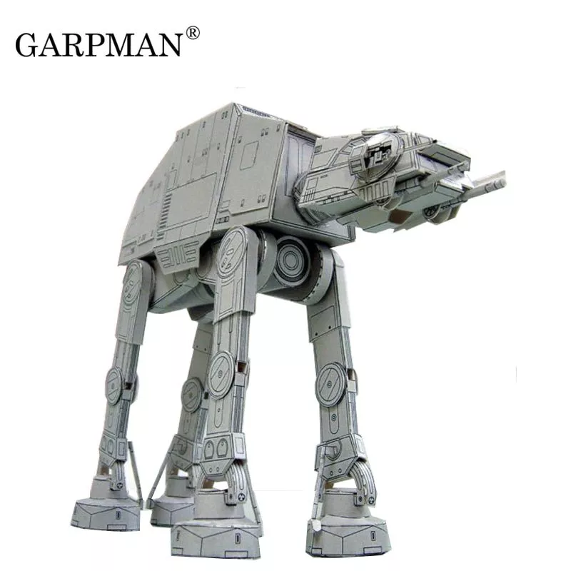 action figure 20cm star wars walker at at 3d modelo de papel atat papercraft brinquedo Criativo de pelúcia biscoitos lápis caso bonito caneta saco caixa de lápis papelaria bolsa crianças presente escritório escola suprimentos