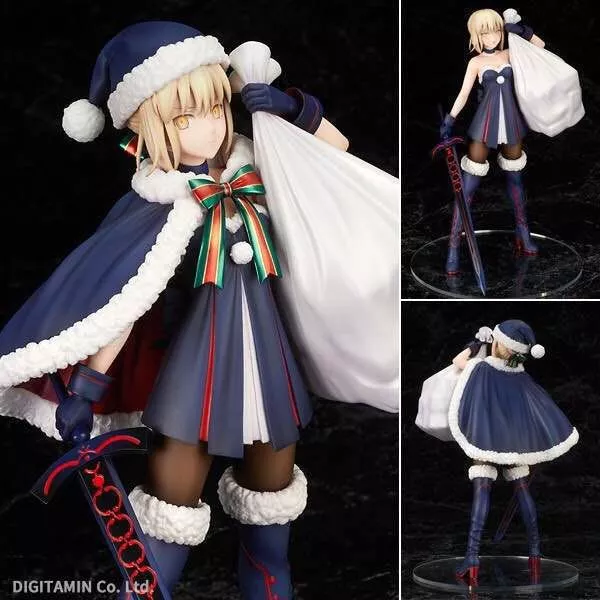 action figure 23cm fate stay night sabre arturia pendragon natal instalado Braçadeira Fate FGO Saber Alter Arturia Pendragon Preto Sabre Cosplay 5.2 Pés Quentes Cachecol Macio