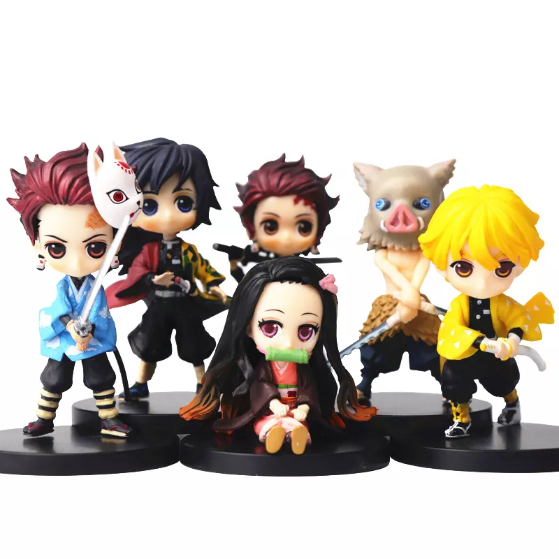 action figure 5 7cm anime demon slayer kimetsu nenhum yaiba figura kamado tanjirou Jaqueta Boku No My Hero Academia Midoriya Shoto Todoroki Cosplay Hoodies Costumes Men Women Denim Jacket