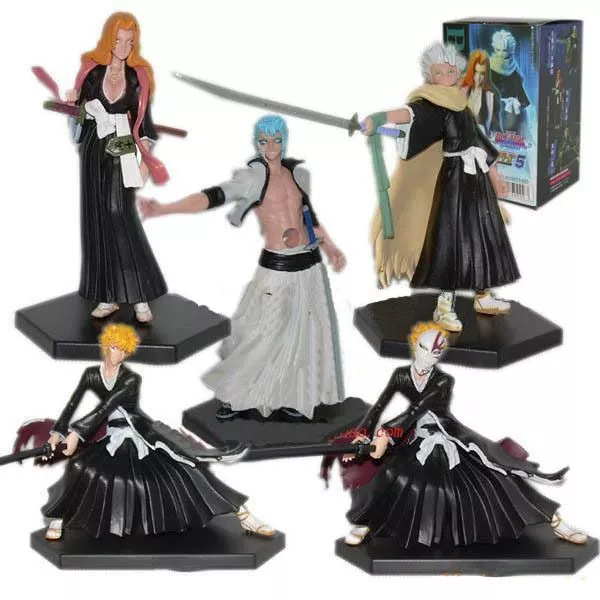 action figure 5 pecas anime bleach quinta geracao kurosaki ichigo hitsugaya 12cm Action Figure Sonic 6 peças/set boneca anime figura brinquedos 4st geração boom raro dr. eggman sombra pvc brinquedo para crianças personagens presente 4-7cm