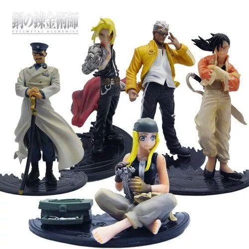 action figure 5 pecas anime fullmetal alchemist 5.5 12.5cm Action Figure 9 Peças Anime Fullmetal Alchemist 5cm