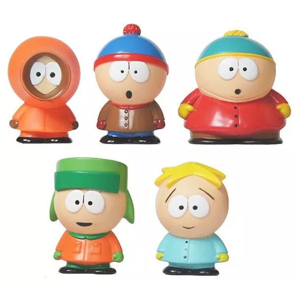 action figure 5 pecas cn south park cartoon cartman kenny Action Figure Anime Bleach Kurosaki Ichigo Shinigami 22cm