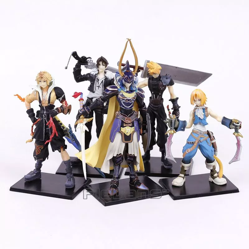 action figure 5 pecas final fantasy 5 cloud strife tidus squall leonhart Jaqueta Blusa Frio Homem-Aranha Spider-Man Milles Morales Spiderverse Aranhaverso Moletom