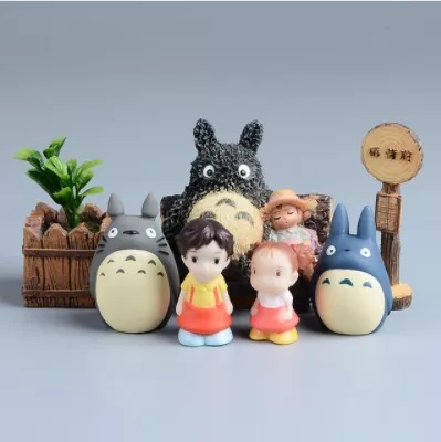 Action Figure 6 Peças Meu Vizinho Totoro