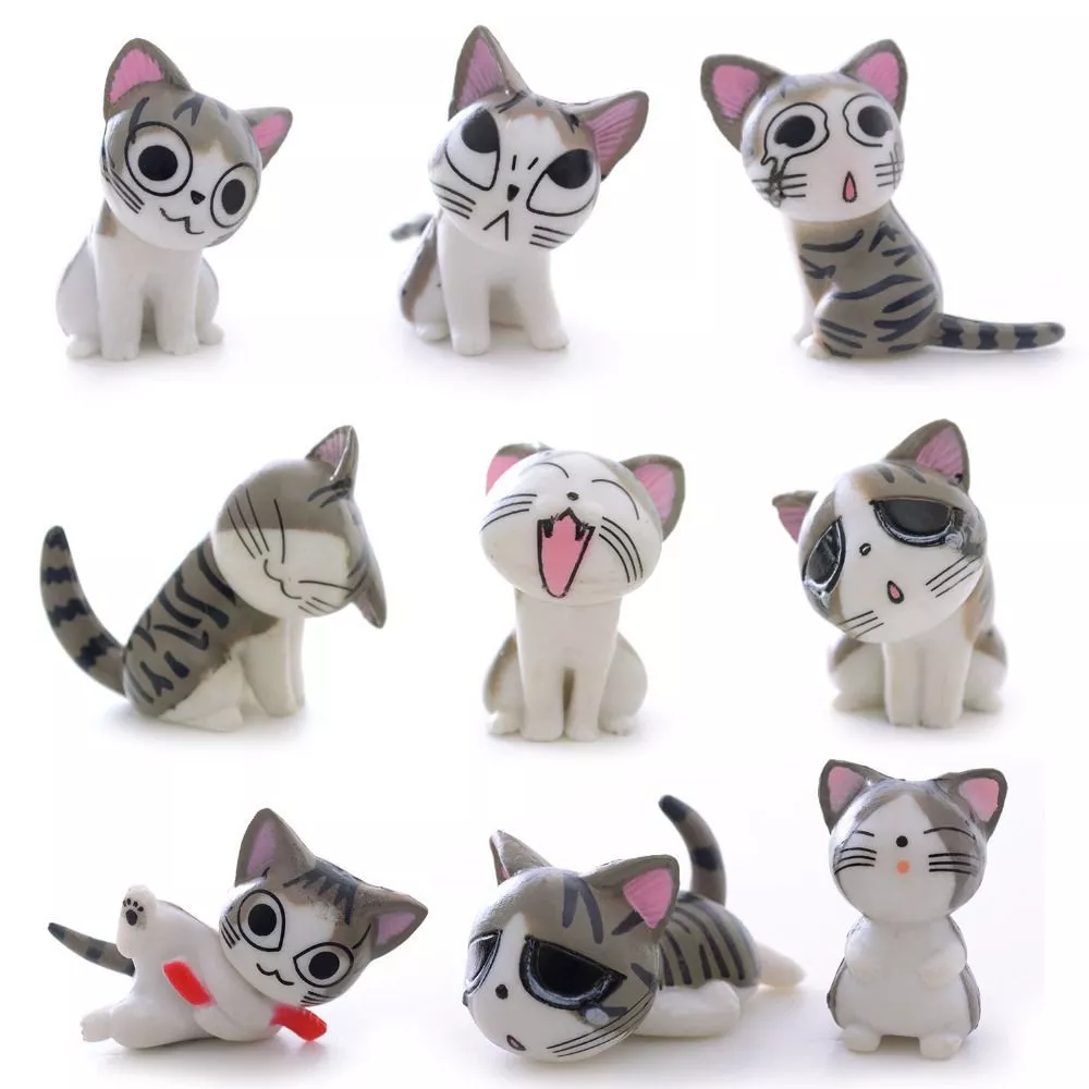 action figure 9 pecas anime chis sweet home 09 Peças/set Action Figure Gato