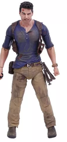 Boneco Action Figure Nathan Drake 18cm Resina Uncharted 4