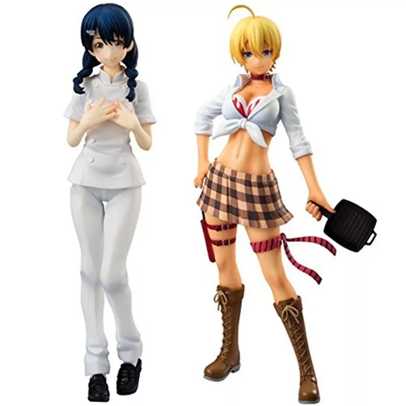 action figure anime 2 pecas shokugeki no soma megumi ikumi 22cm 6 Peças/set Action Figure Doraemon Doces