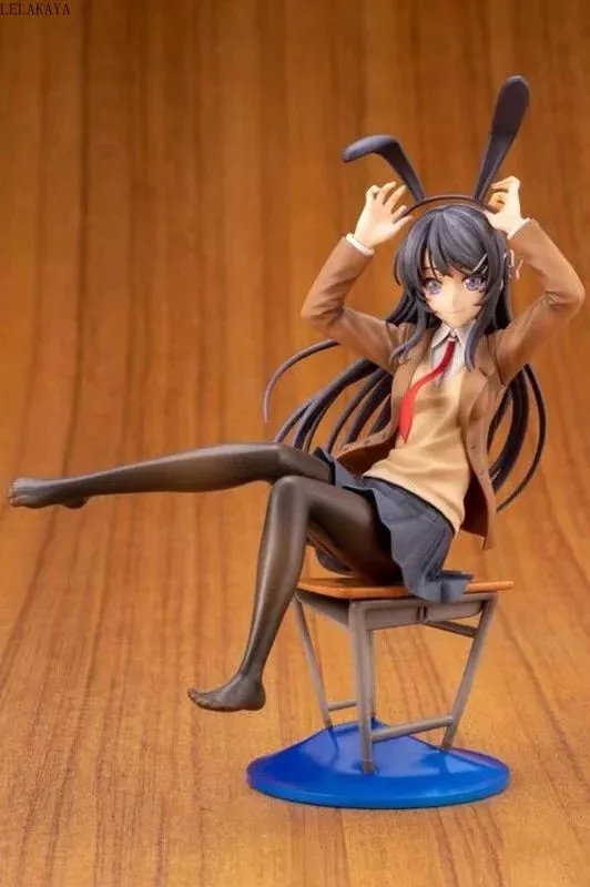 action figure anime 20cm aniplex rascal doesnt dream of bunnygirls menina sexy senpai Luminária Ilusão 3d led nightlights Pascal Doesn't Dream of Bunny Girls senpai mai sakurajima kawaii multi cor mudando lampara para presente de natal anime lâmpada luz