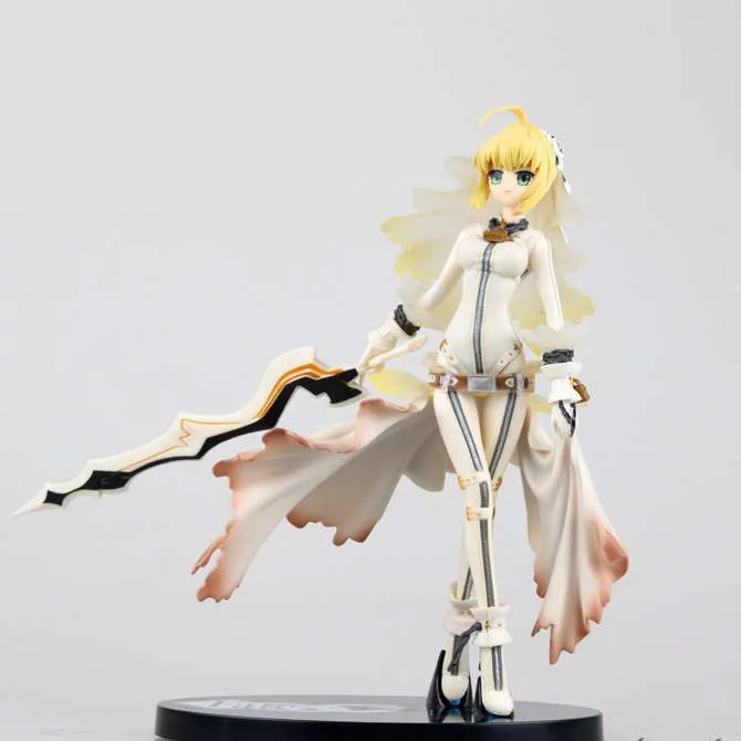 Action Figure  Anime Alphamax Fate Stay Night Saber Bride Wedding Sebastian Nero 20cm