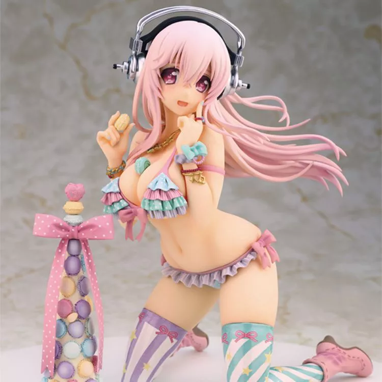 Action Figure Anime Alphamax Nitro Super Sonic Sonicomi 17cm 88