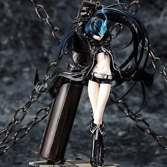 Action Figure Anime Black Rock Shooter Mato Kuroi 30cm