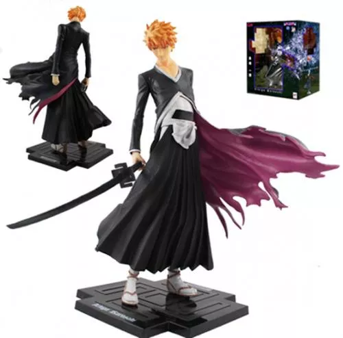 Action Figure Anime Bleach Kurosaki Ichigo Shinigami 22cm