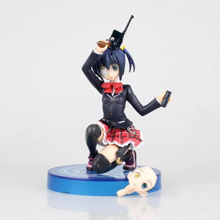 action figure anime chuunibyou demo koi ga shitai takanashi rikka pvc figura de acao Gorro Cookie Monster